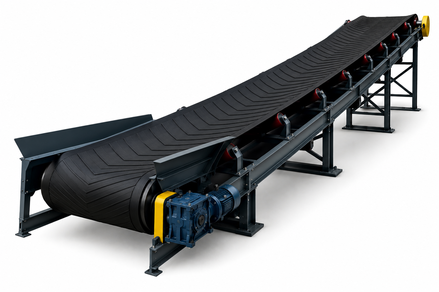 Rubber and PU conveyor belt watermark background